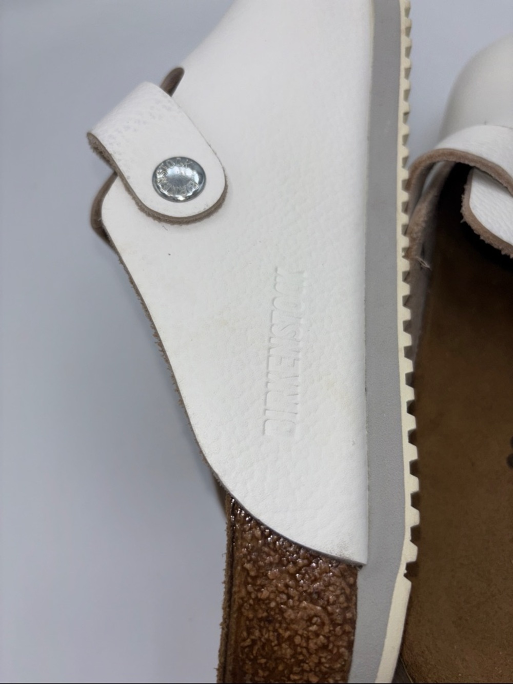 Birkenstock White Boston Clogs - Picture 9 of 14